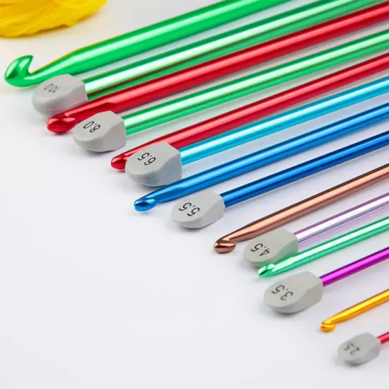 unisian Crochet Hook 6mm 7mm 8mm Long Crochet Hooks Set 3pcs Extra Long Crochet Hook 13.8 Metal Afghan Crochet Needles for Crocheting {4}