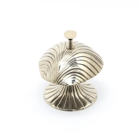 Decorative Aluminum Desk Bell in Silver Color - 4" Dia {2}