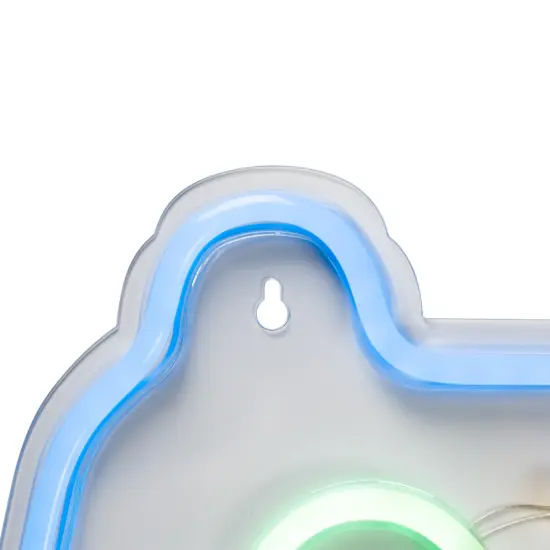 Northlight LED Video Game Controller Neon Lighted Wall Art - 11" Blue {7}