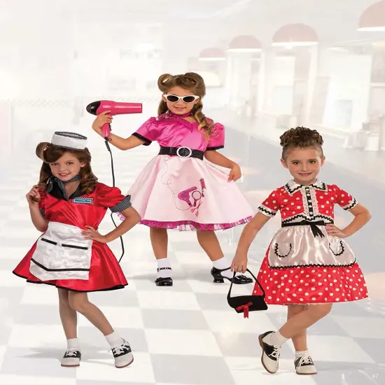 Rubie's Costume Child's 50's Beauty School Girl Costume, Large, Multicolor As Shown {2}