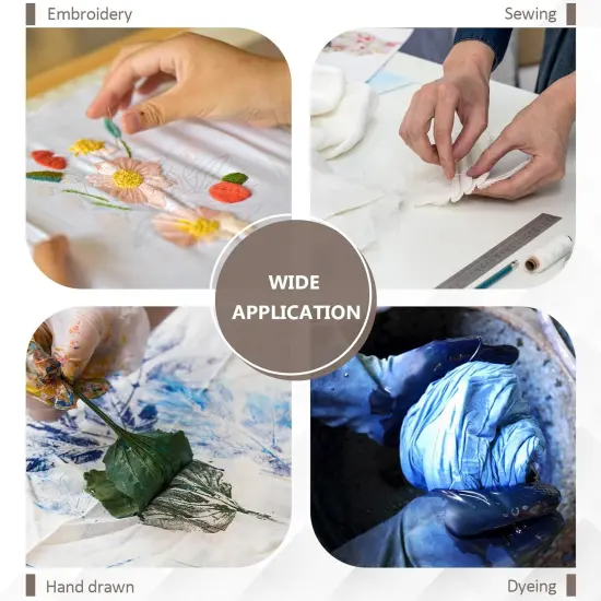 100PCS 10x10 Inches White Cotton Precut Fabric Bundles {5}