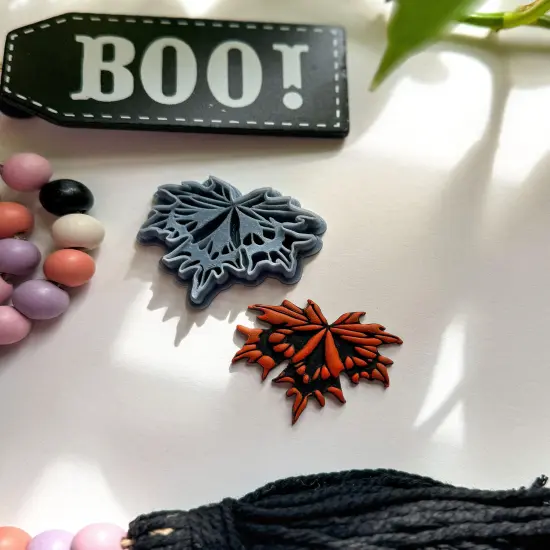 MAPLE LEAF JACK O&rsquo;LANTERN | HALLOWEEN | CLAY CUTTER {2}