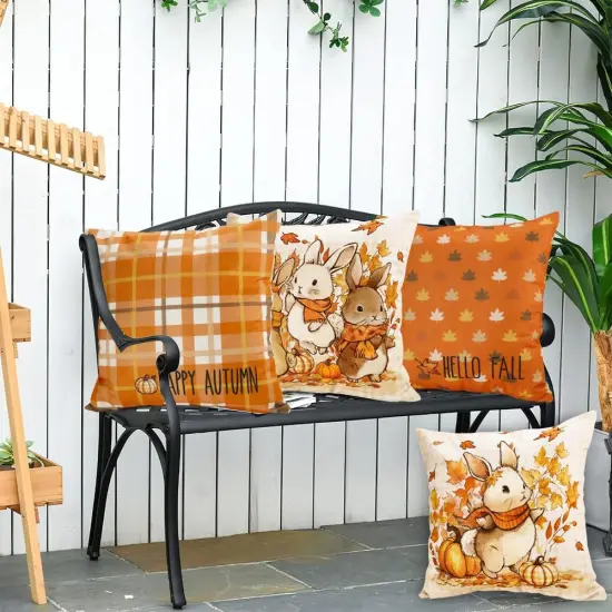 4 Pack Fall Pillow Covers Decoration {5}