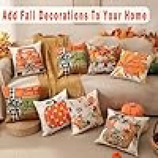 Double-Sided Print Fall Pillow Covers {4}