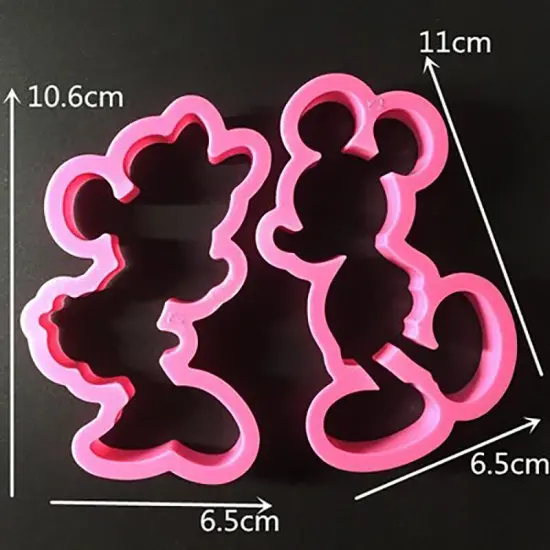 Mickey & Minnie Mouse Cutters 5pc {4}