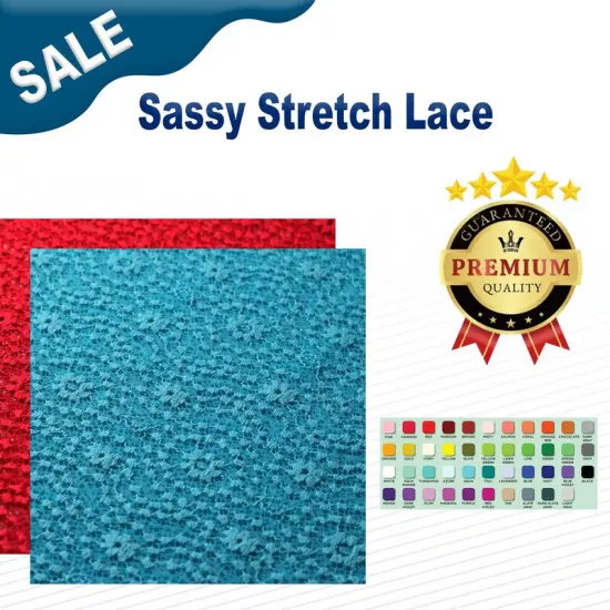 Sassy Stretch Lace B Red {2}