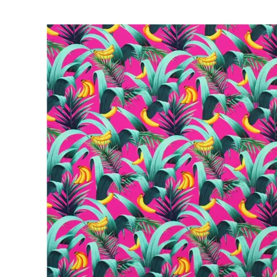 Bananas And Palms Printed Spandex {3}