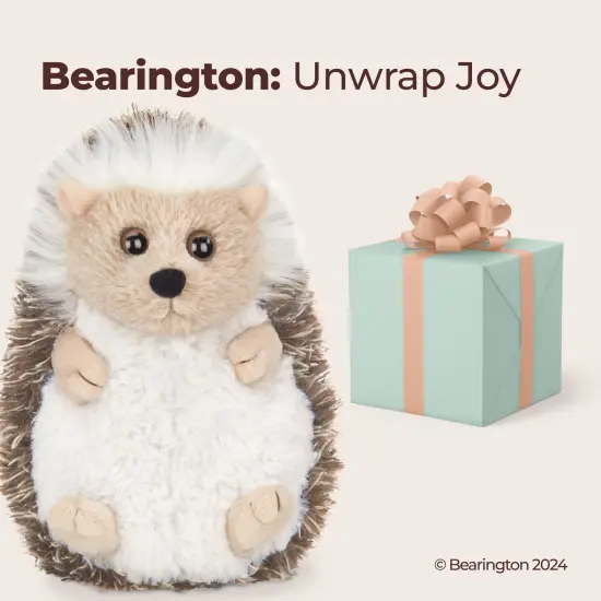 Bearington Higgy Plush Stuffed Animal Hedgehog, 5.5 inches, For Ages 1-14 Brown {5}