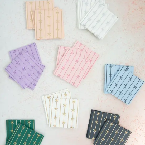 LE LILAC SIGNATURE BOW SMALL NAPKINS {4}