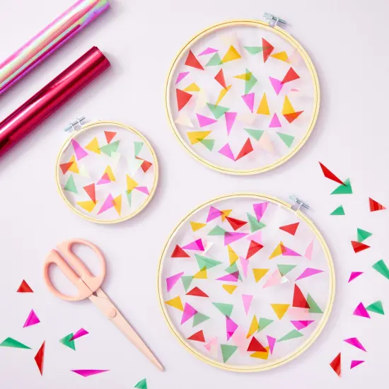 Bright Creations 6 Roll Cellophane Wrap - Transparent Colored Wrapping Paper for Baskets Treats Crafts (17 Inch x 10 Feet) Multicolor {3}