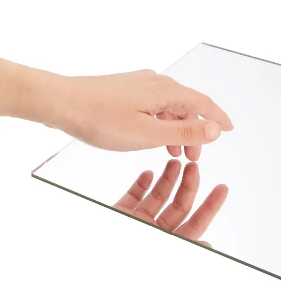 Bright Creations 2 Pack Acrylic Mirror Sheets for Wall Decor, 3mm 17x11" Shatter Resistant Frameless Tiles for Mounted Mirror, Bedroom, Home Gym, Bathroom, Kitchen, Door Silver {5}