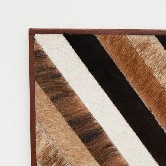 Hairon Wall Decor With Wooden Frame {2}