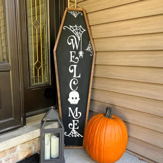 Halloween Stencils for Painting on Wood Door(Halloween Sign) {5}