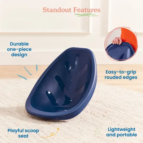 Leaf Floor Seat, Rocker Chair, 6-Piece Navy {4}