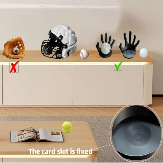 Baseball Holder for Ball, Baseball Stand for Display, Baseball Case Display for Balls, Baseball Display Case for Balls, Baseball Accessories, Baseball Party Decorations {3}