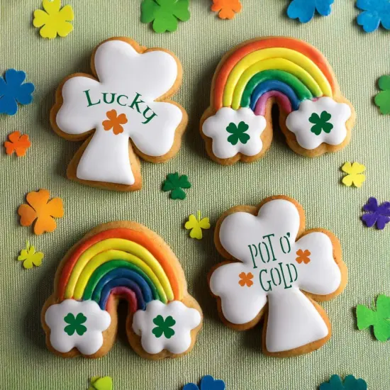 St. Patrick's Day4 Piece Cookie Stencil Bundle {3}