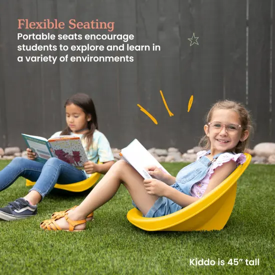 Leaf Floor Seat, Rocker Chair, 6-Piece Yellow {3}