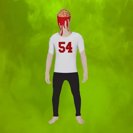 Rubies Boys Missing Scalp "54" Halloween Costume - Small White {4}