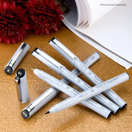 MARK-2501 | 5pc Graphic Illustration Markers {3}