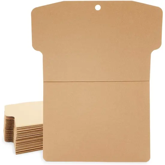 Youth Cardboard Shirt Form for Arts and Crafts, Size Small (17 x 22 in, 24 Pack) Brown {1}