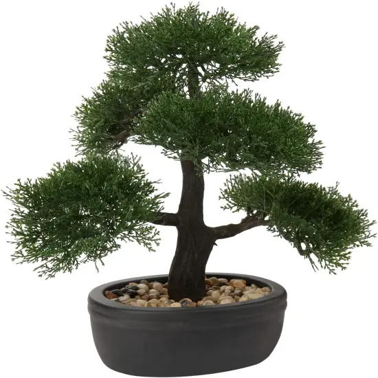 rtificial Bonsai Tree Juniper Faux Plants {1}