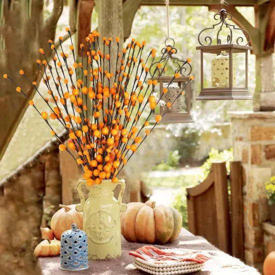 30Pcs Artificial Autumn Berry Stems {5}