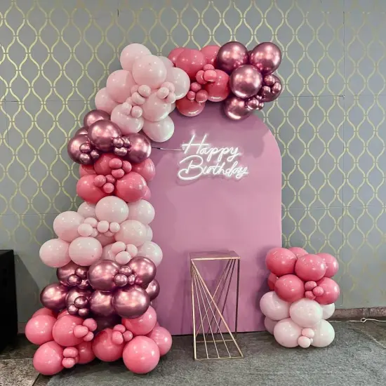 60 Pcs 12 inch Magenta Balloon Metallic Pink Confetti Balloons(Hot Pink Light Pink Metallic Pink) {4}