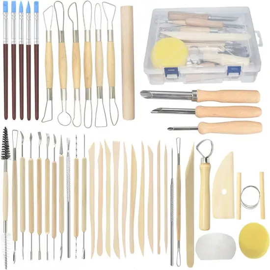 44PCS Ceramic Clay Sculpting Tools Set {1}