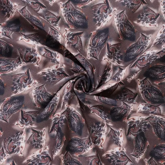 Mook Fabrics Wildlife Cotton Fabric [45 in. Wide] - By The Yard Owl {3}