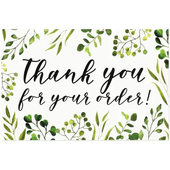 48-Count Thank You for Your Order Cards, for Small Business Purchase Blank Postcards, 4" x 6" Multicolor {5}
