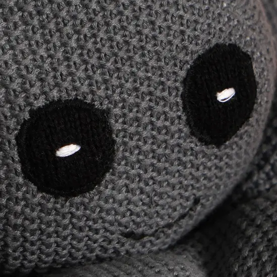 100% Handmade Cotton knitted Soft Jelly Plush Toy/Soft toys - Dark Grey {2}