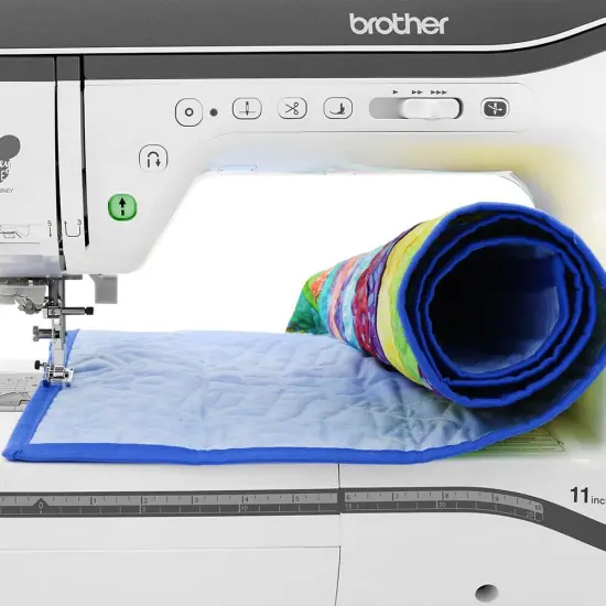 Brother Stellaire Innov-&iacute;s XJ2 Sewing + Embroidery Machine, 14" x 9.5" Field Size - Includes BES Lettering Software + Brother Best 100 Thread Kit + Magnetic SAMF300 Hoop + Embroidery Magic Video {5}