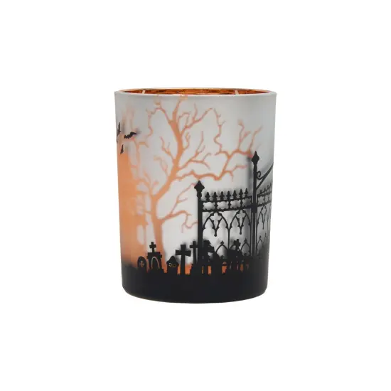 5" Tall x 4" Wide Haunted Mansion Halloween Glass Container Medium {3}
