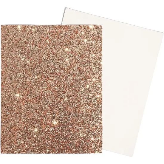Rose Gold Glitter Cardstock Paper ( 8.5 x 11 Inches, 30 Pack) Pink {5}