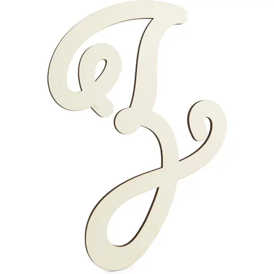 Wooden Monogram Alphabet Letters, Decorative Letter Z (13 Inches) Brown {4}