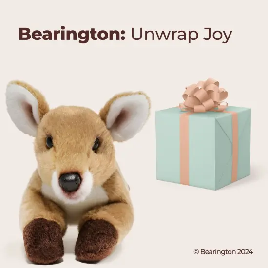 Bearington Lil' Ember Small Plush Stuffed Animal Fawn, Deer 9 inches, For Ages 3-14 Brown {5}