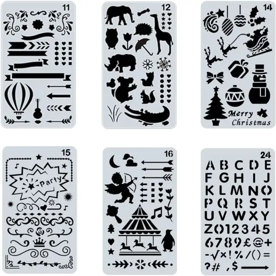 Wood Burning Tips Letters Uppercase Alphabet Number Symbol Branding and Personalization Set (Include 38 Numbers 18 Symbol and 6 Stencils) {4}