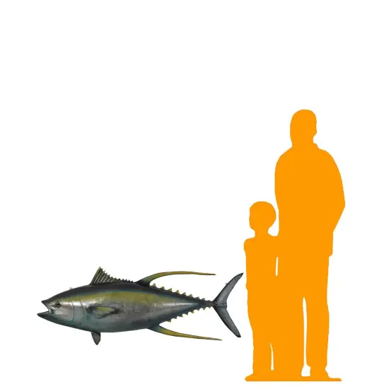 Yellow Fin Tuna Fish Statue {2}