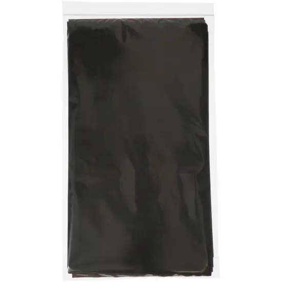 Plymor 8" x 14", 2 Mil Flat Open Amber UV Plastic Poly Bags {5}
