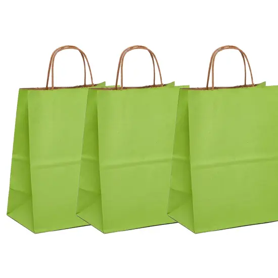 Sturdy Kraft Paper Tinted Shopping Bag 16" x 6" x 12" {4}