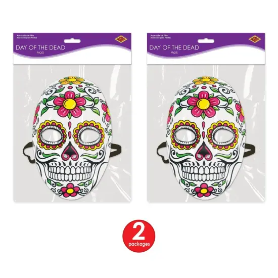 12 Pack Bulk Day Of The Dead Mask {4}