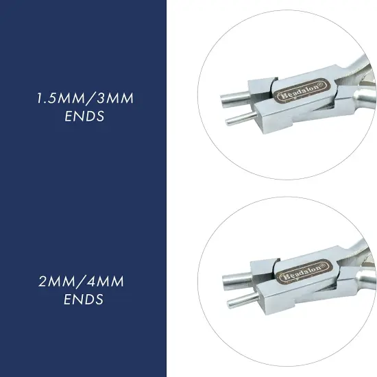 Memory Wire Finishing Pliers, 2mm and 4 mm size - Wire Looping Jewelry Tool {4}