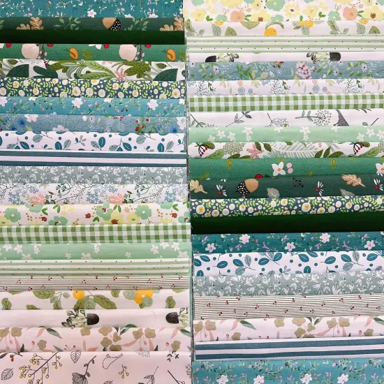 42Pcs 9.8" x 9.8"(25 * 25CM) 21 Colors Cotton Fabric {1}