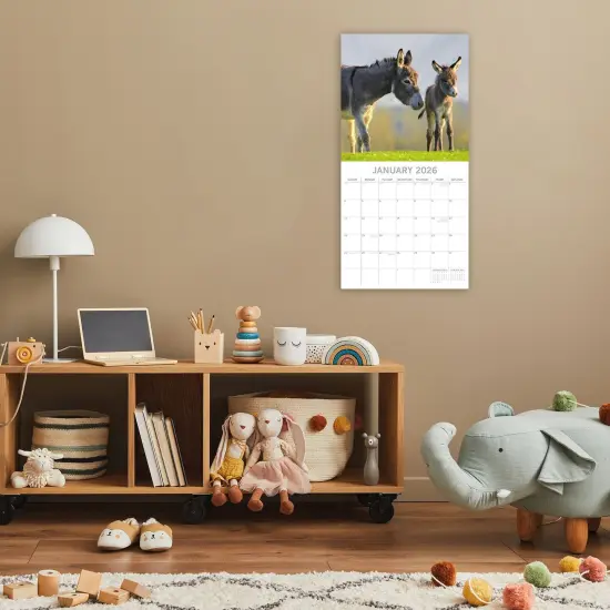 The Gifted Stationary 2026 Square Wall Calendar, Baby Animals, 16-Month Animal Theme Hanging Calendar with 180 Reminder Stickers, Month Planner for Home and Creative Spaces, 12x12 In Multicolor {2}
