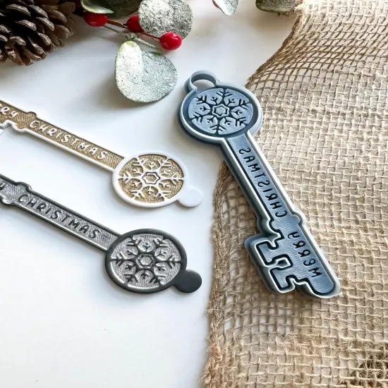 2024 SANTA'S KEY - SNOWFLAKE | ORNAMENT | CLAY CUTTER {3}