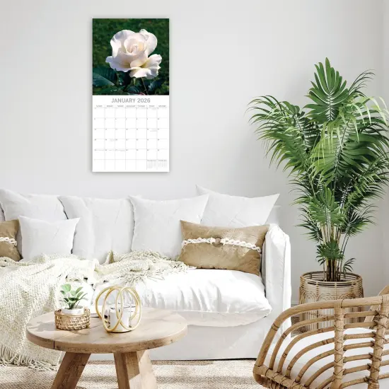 The Gifted Stationary 2026 Square Wall Calendar, Roses, 16-Month Floral Theme Hanging Calendar with 180 Reminder Stickers, Monthly Family Planner for Home & Creative Spaces, (12x12 In) Multicolor {2}