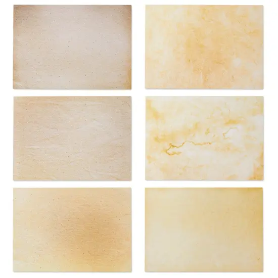 60 Pack Blank Cards and Envelopes 5x7 In - Vintage Style Stationery for Card Making, Party Invitations, Announcements, Scrapbooking (6 Designs) Brown {7}