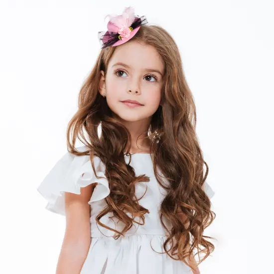 Juvale 6 Pieces Mini Tea Party Hats for Baby Girls Ages 1–11 Months, Clip-On Design - Fancy Hair Fascinators in 6 Colors, Tiny Hat Hair Clips for Infants and Little Ones (4 Inches) Multicolor {2}