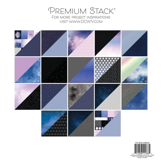 DCWV Double-Sided Cardstock Stack 12"X12" 36/Pkg-Zodiac, 18 Designs/2 Each, 12 W/Foil {3}