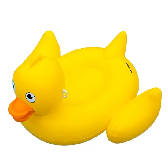 Swimline Inflatable Giant Ride-On Lucky Ducky Swimming Pool Float- 76" Yellow {3}